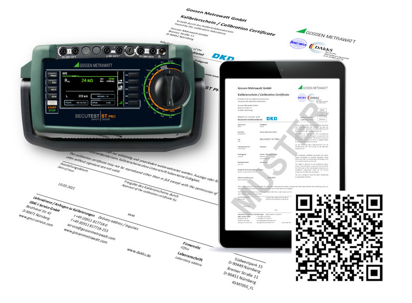 GMC-I Service GmbH: Kalibrierschein digital per QR-Code